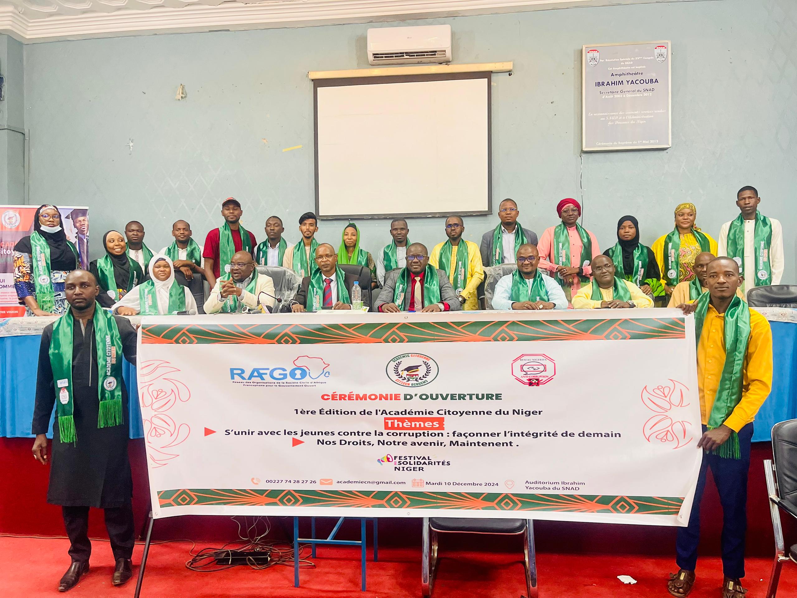 Lancement de la Première Journée de la Session en Présentiel de l’Académie Citoyenne du Niger : Un Engagement pour la Promotion des Droits de l’Homme