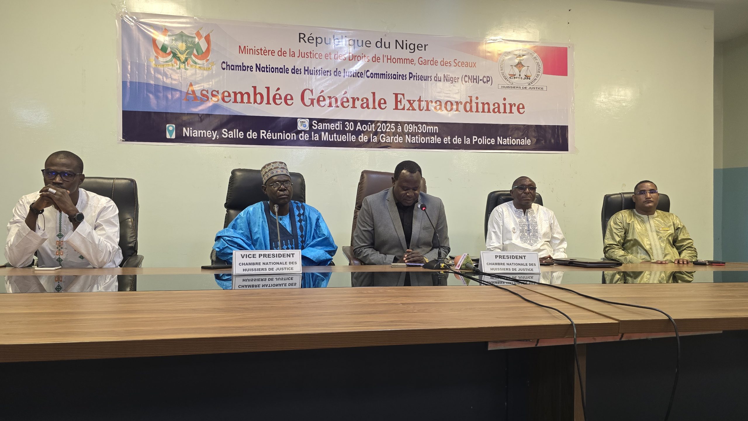 Niger : Assemblée Générale Extraordinaire de la Chambre Nationale des Huissiers de Justice/Commissaires-Priseurs du Niger