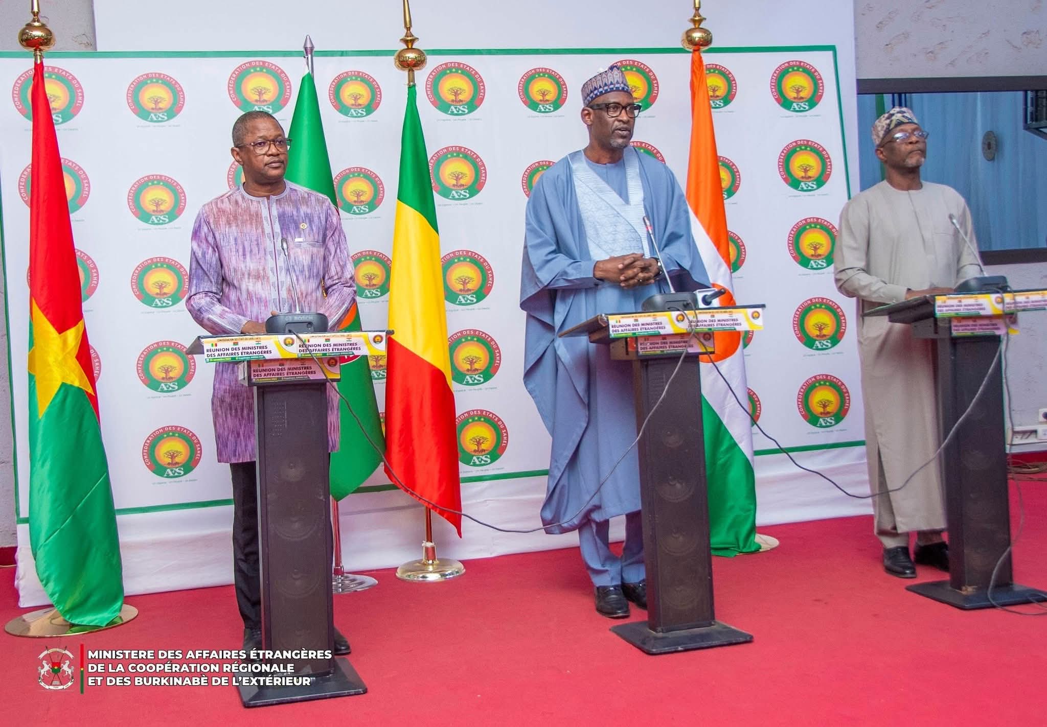 Confédération AES : les ministres des Affaires étrangères saluent des avancées majeures à Ouagadougou