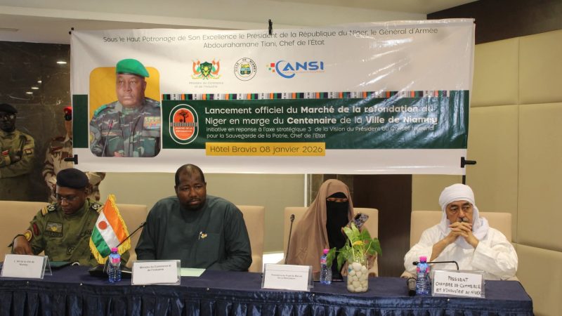 Le Marché de la Refondation officiellement lancé par le Ministre du Commerce et de l’Industrie en marge du centenaire de Niamey