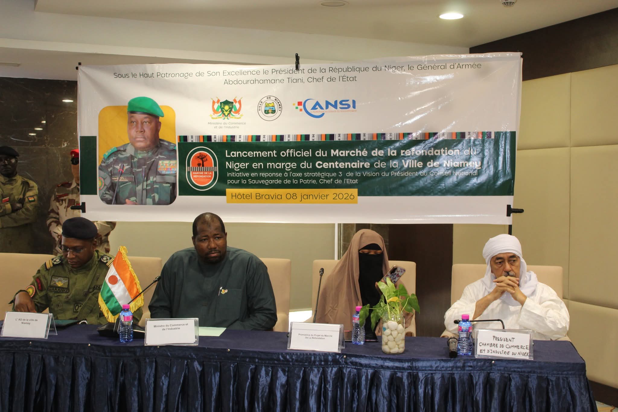 Le Marché de la Refondation officiellement lancé par le Ministre du Commerce et de l’Industrie en marge du centenaire de Niamey