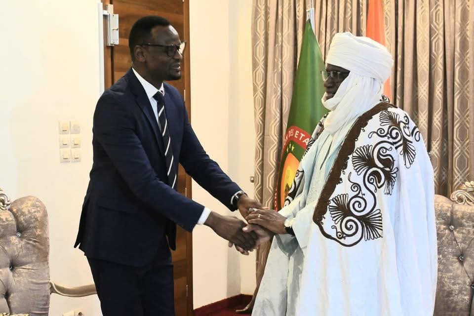 Audience au Cabinet du Président du Conseil Consultatif de la Refondation : le Président du REJEA reçu par le Dr Mamoudou Harouna Djingarey